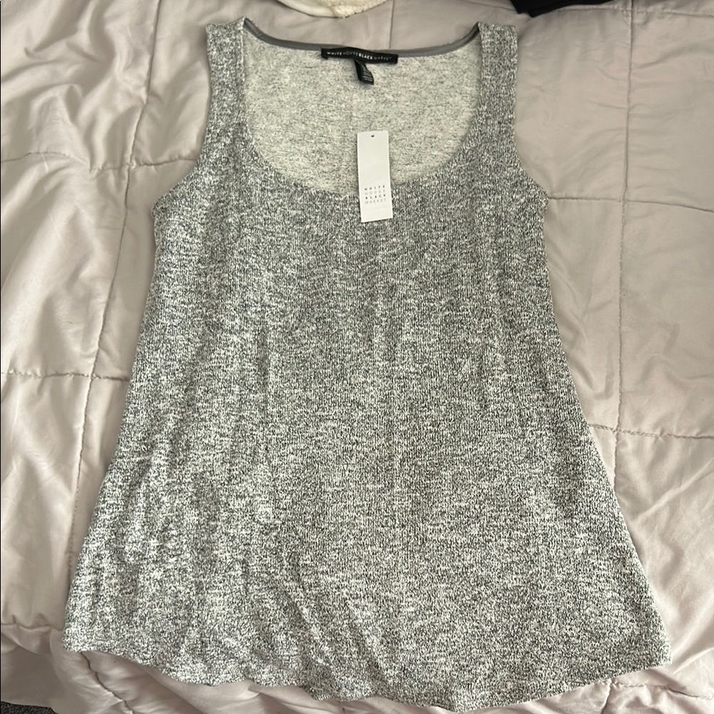 White House Black Market Gray Sparkly Tank